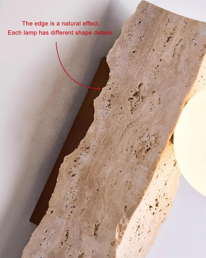 Obrio Applique Murale en Travertin - Neutralighting