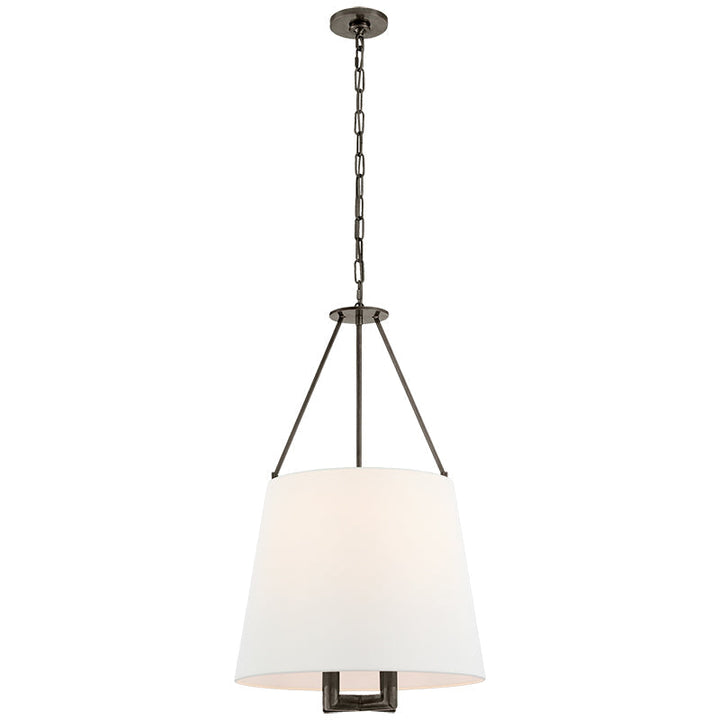 Loom Lampe à Suspension Vintage Industrielle En Laiton Et Tissu - Neutralighting