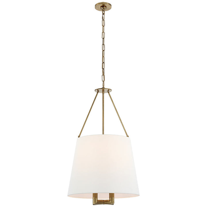 Loom Lampe à Suspension Vintage Industrielle En Laiton Et Tissu - Neutralighting