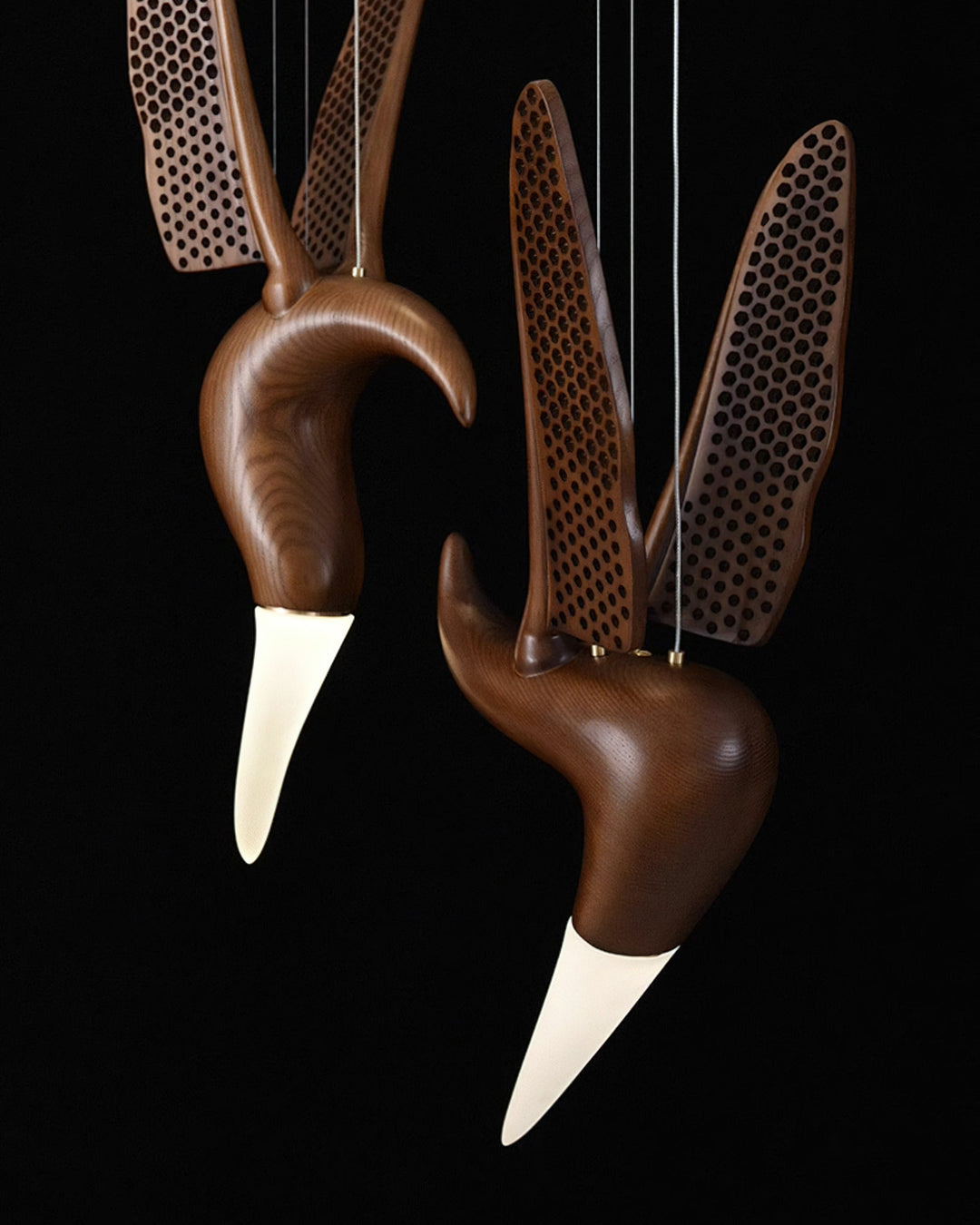 Elsilor Suspension Bois Inspirée des Oiseaux - Neutralighting