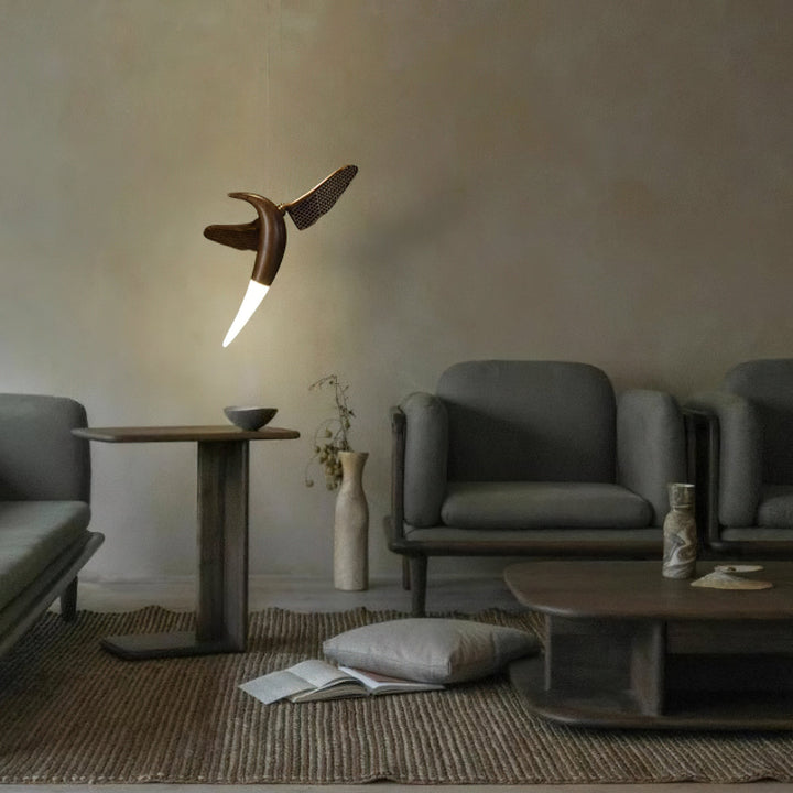 Elsilor Suspension Bois Inspirée des Oiseaux - Neutralighting