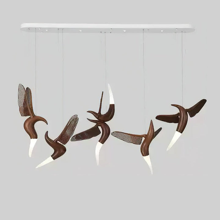 Elsilor Suspension Bois Inspirée des Oiseaux - Neutralighting