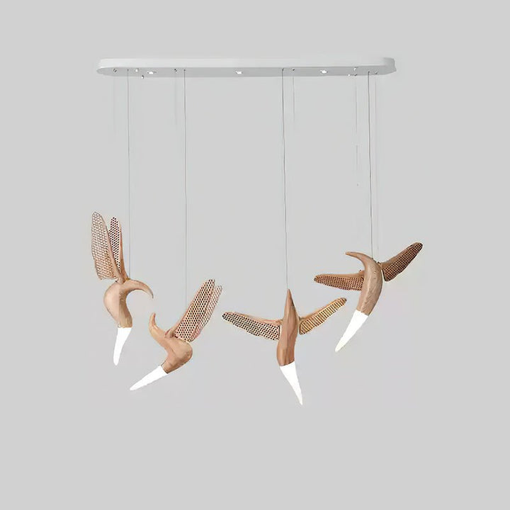 Elsilor Suspension Bois Inspirée des Oiseaux - Neutralighting