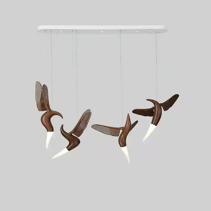 Elsilor Suspension Bois Inspirée des Oiseaux - Neutralighting