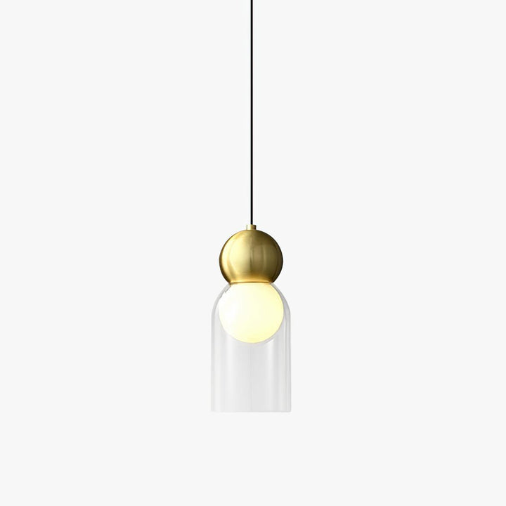 Solara Suspension en Laiton Verre Nordique Géométrique - Neutralighting