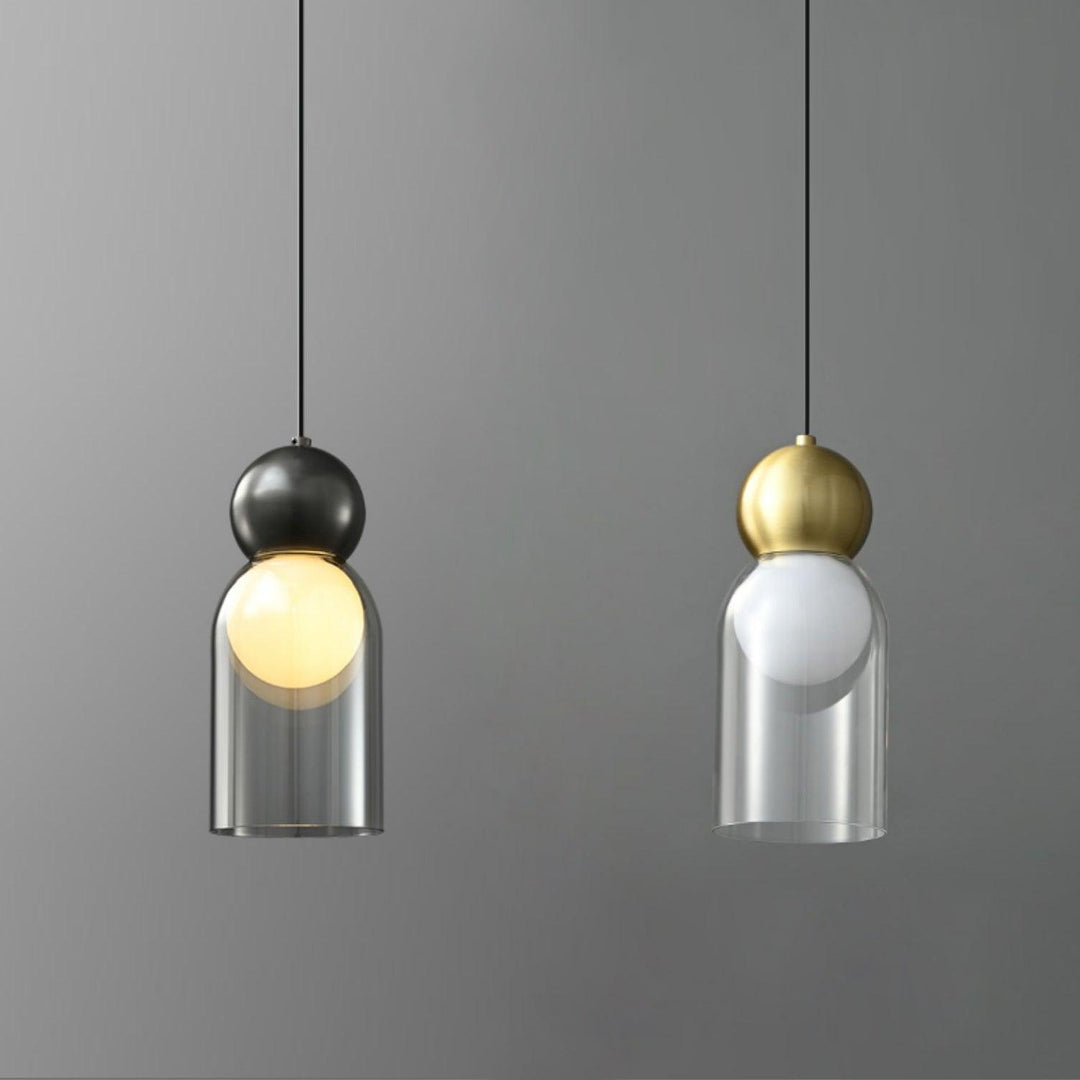 Solara Suspension en Laiton Verre Nordique Géométrique - Neutralighting