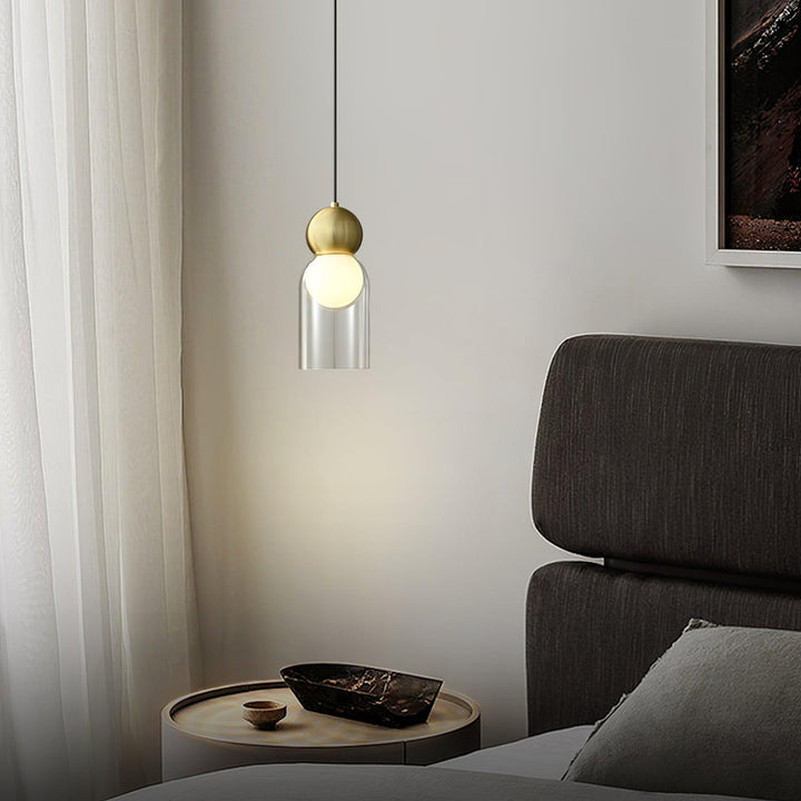 Solara Suspension en Laiton Verre Nordique Géométrique - Neutralighting