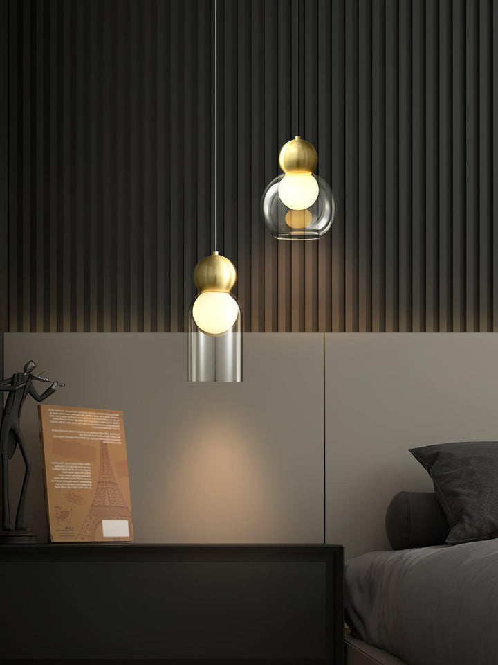 Solara Suspension en Laiton Verre Nordique Géométrique - Neutralighting