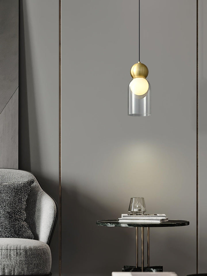 Solara Suspension en Laiton Verre Nordique Géométrique - Neutralighting