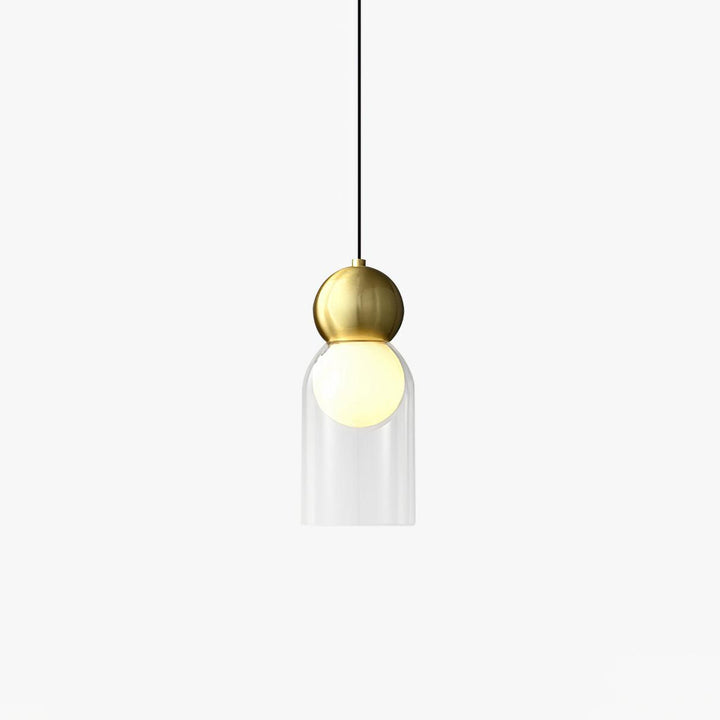 Solara Suspension en Laiton Verre Nordique Géométrique - Neutralighting