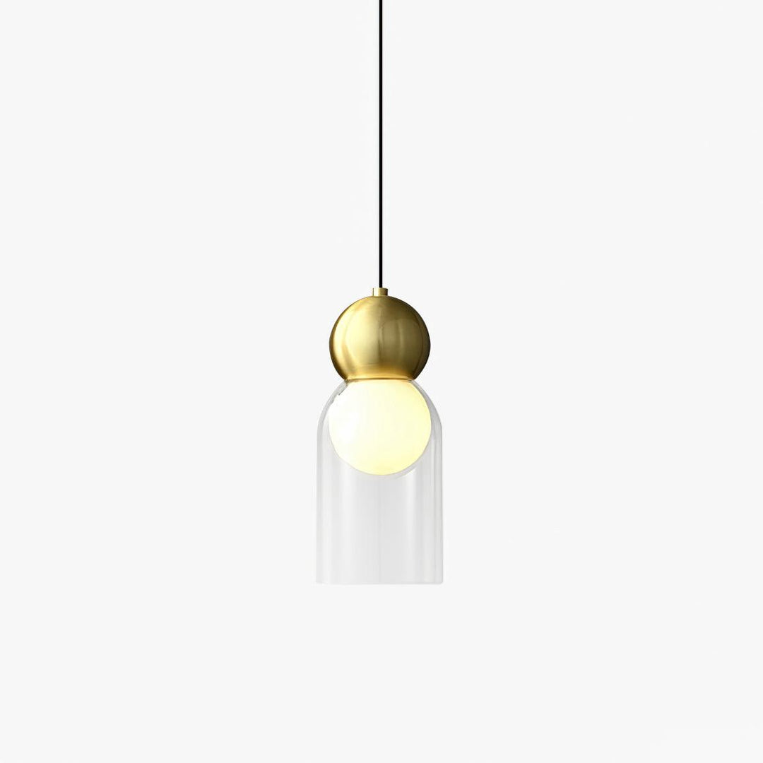 Solara Suspension en Laiton Verre Nordique Géométrique - Neutralighting