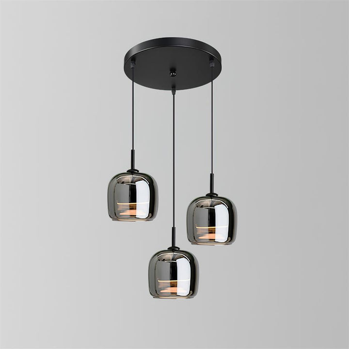 June Suspension Luminaire Design Verre Gris Fumé - Neutralighting
