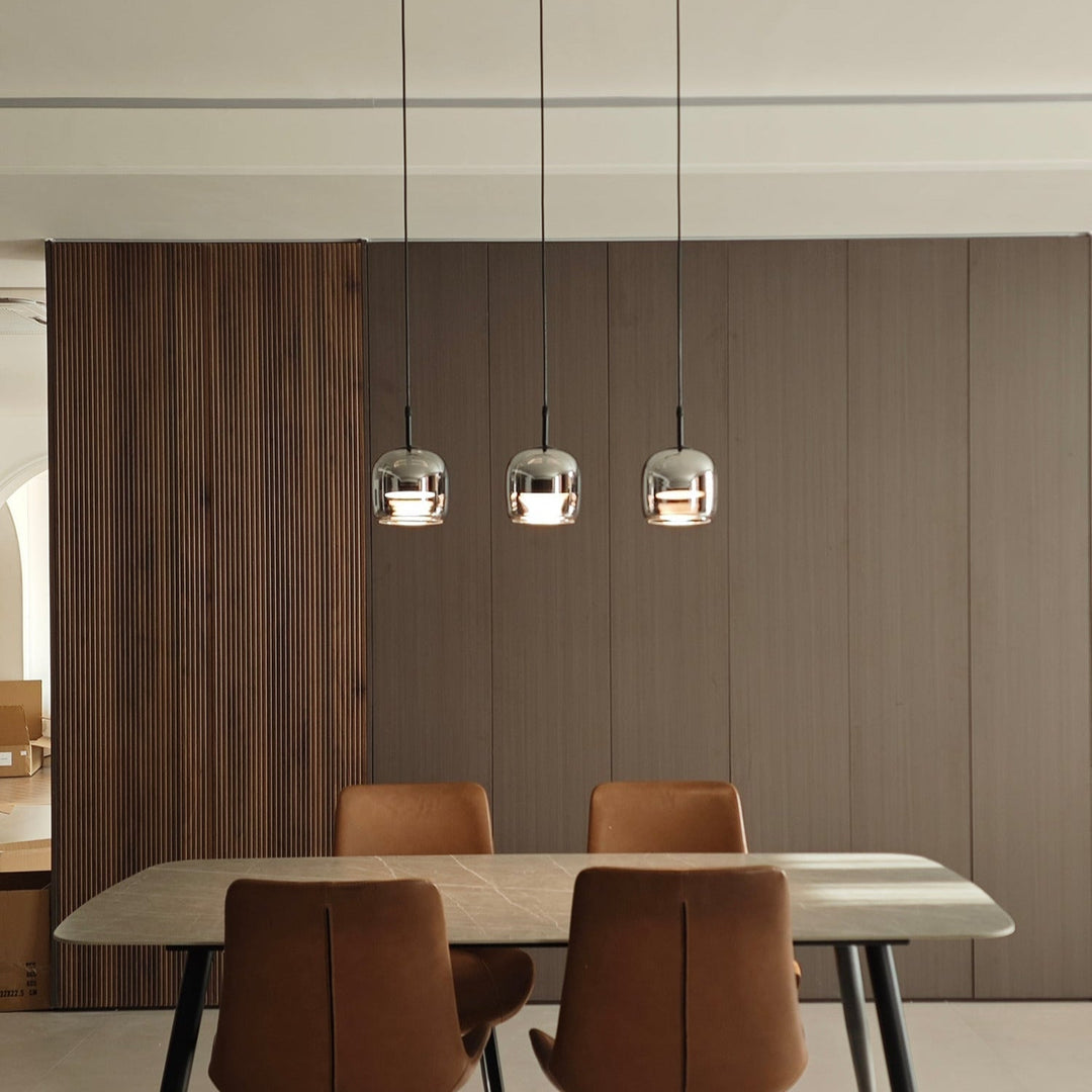 June Suspension Luminaire Design Verre Gris Fumé - Neutralighting