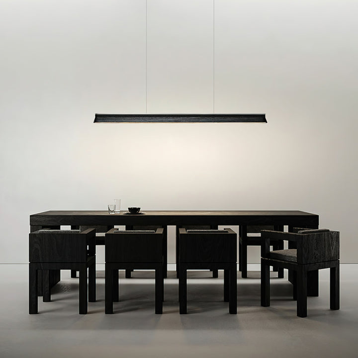 Lustra Suspension Lampe Poutre en Bois Minimaliste - Neutralighting