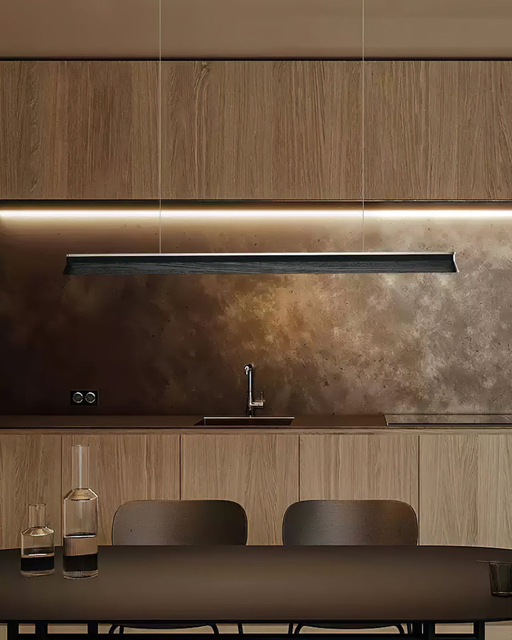 Lustra Suspension Lampe Poutre en Bois Minimaliste - Neutralighting