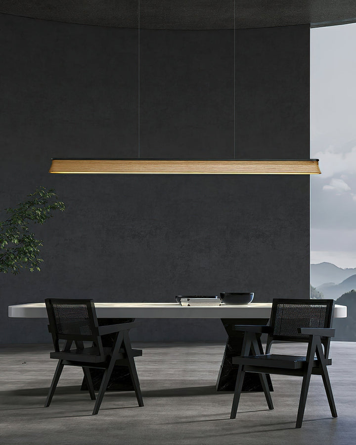 Lustra Suspension Lampe Poutre en Bois Minimaliste - Neutralighting