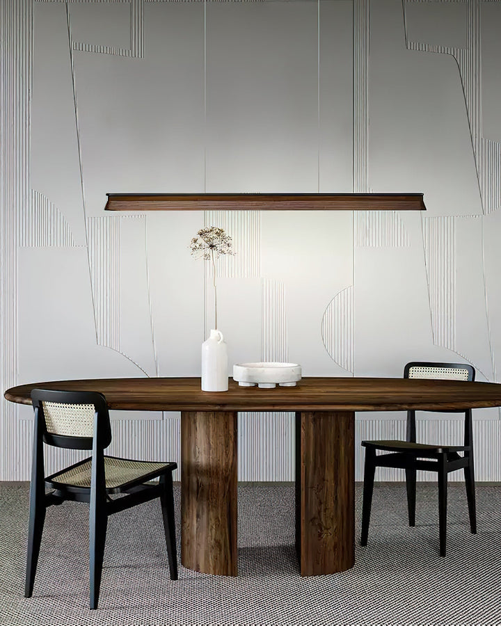 Lustra Suspension Lampe Poutre en Bois Minimaliste - Neutralighting