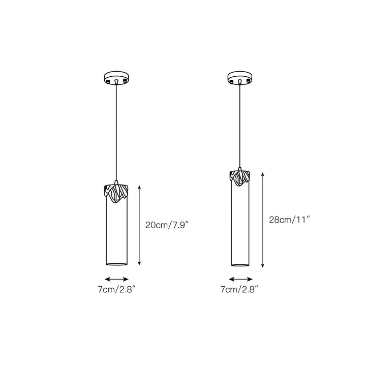 Quiver Suspension Moderne Minimaliste En Laiton Et Albâtre - Neutralighting