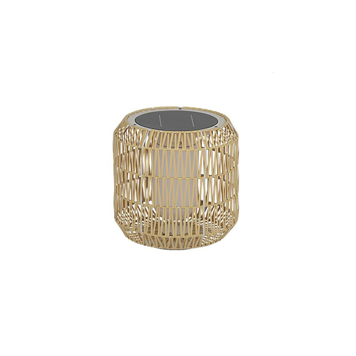 Danya Lampe Extérieure Cylindre en Rattan Solaire - Neutralighting