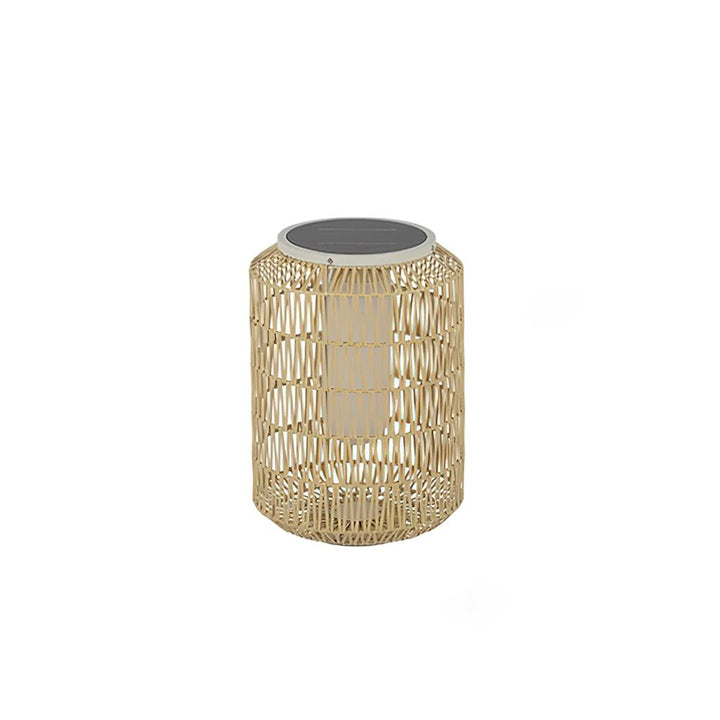 Danya Lampe Extérieure Cylindre en Rattan Solaire - Neutralighting