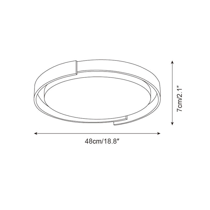 Juvio Plafonnier Rond Minimaliste en Travertin - Neutralighting