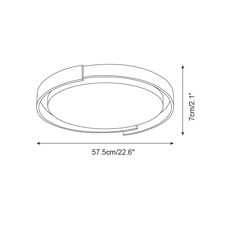 Juvio Plafonnier Rond Minimaliste en Travertin - Neutralighting