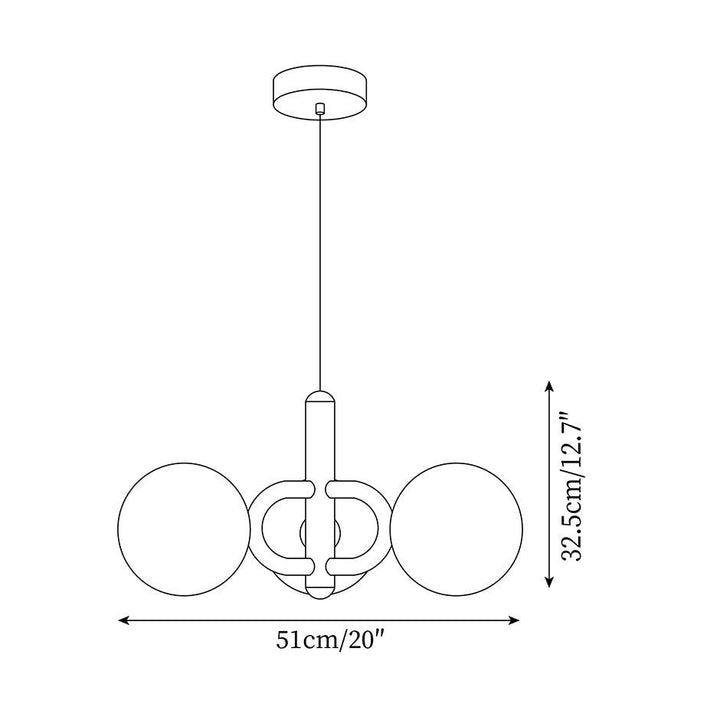 Astra Suspension Minimaliste en Verre - Neutralighting