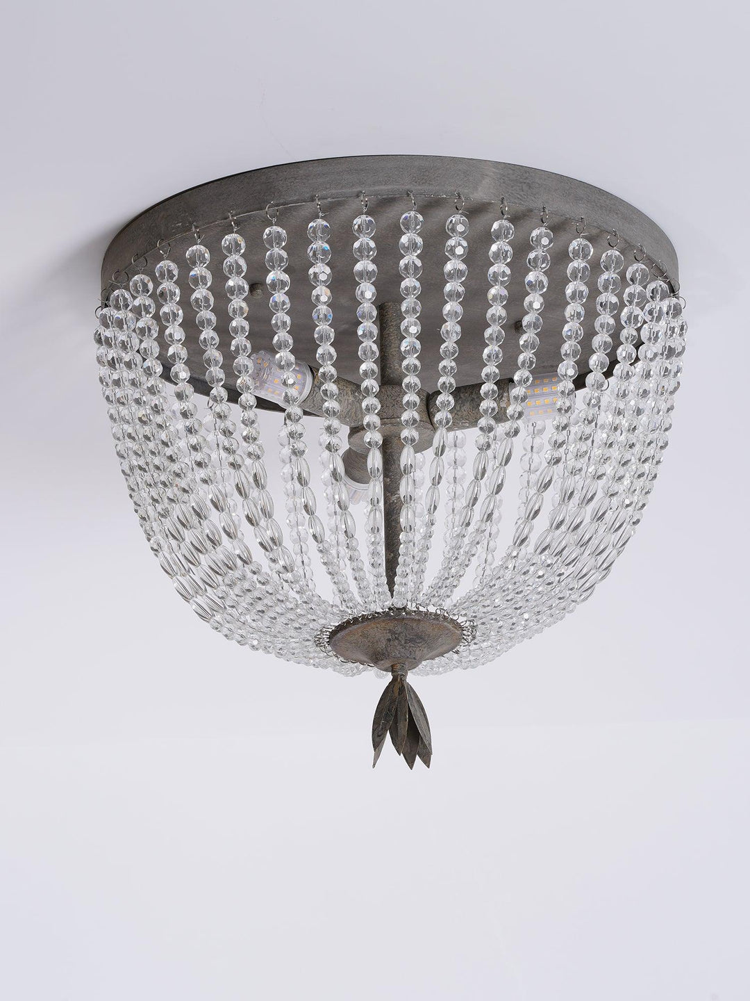 Solara Plafonnier avec brins de perles de cristal de luxe - Neutralighting