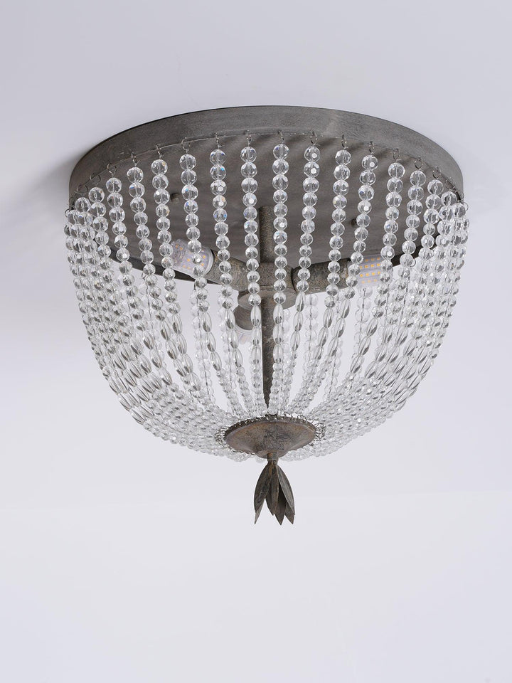 Solara Plafonnier avec brins de perles de cristal de luxe - Neutralighting
