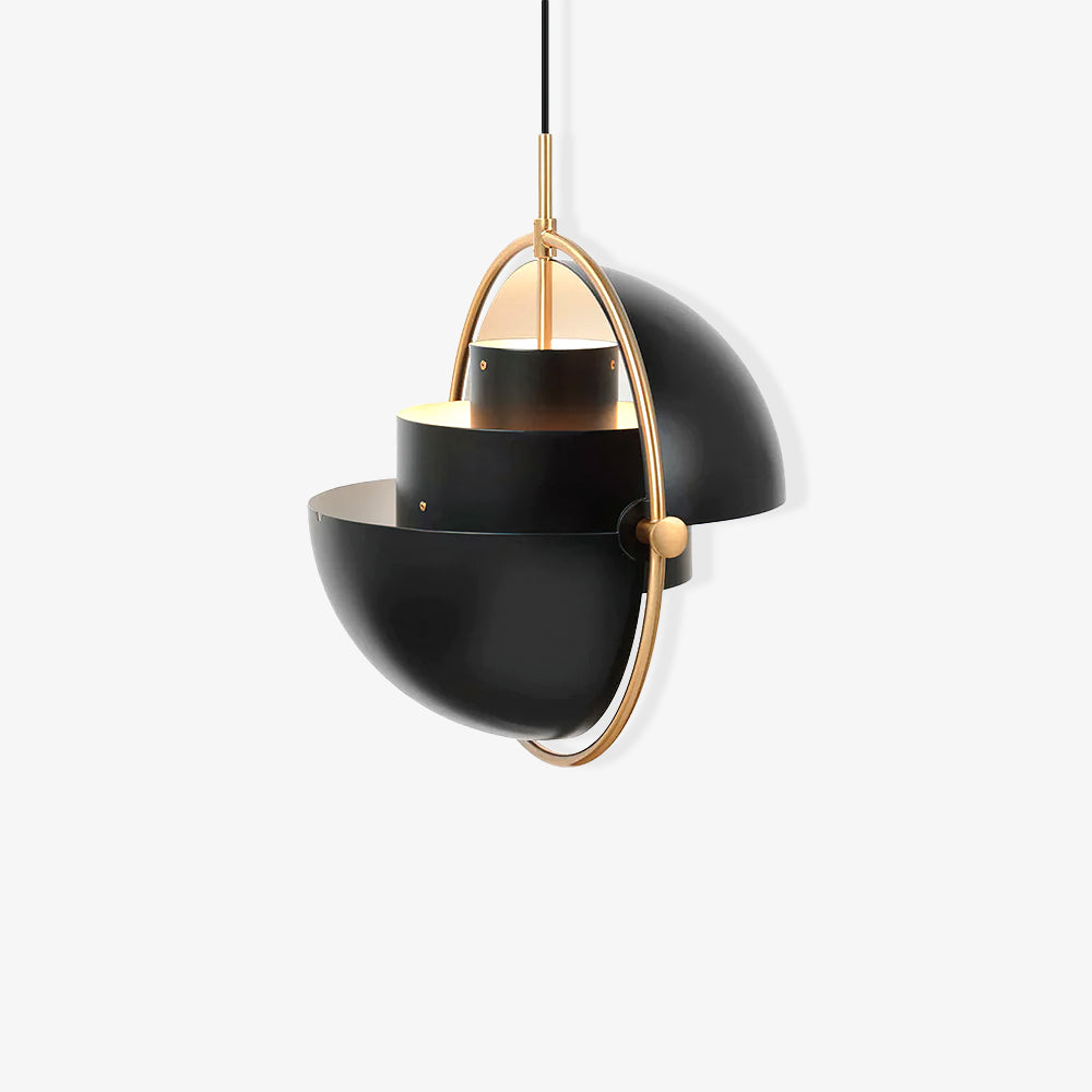 Lustra Lampe Pendante Boule Déformée Dorée - Neutralighting