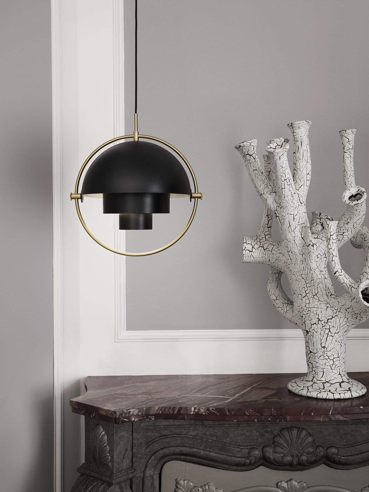 Lustra Lampe Pendante Boule Déformée Dorée - Neutralighting