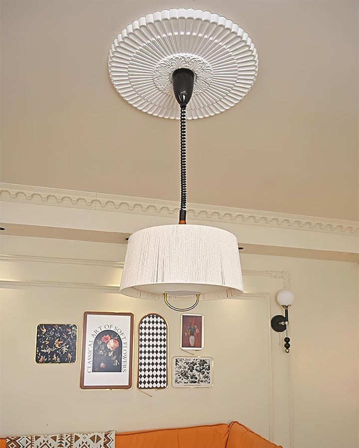 Delaney Lampe Pendante Plissée Ajustable Élégante - Neutralighting