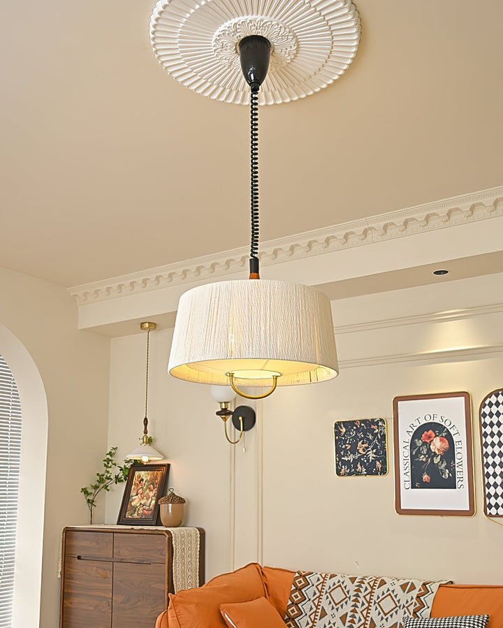 Delaney Lampe Pendante Plissée Ajustable Élégante - Neutralighting