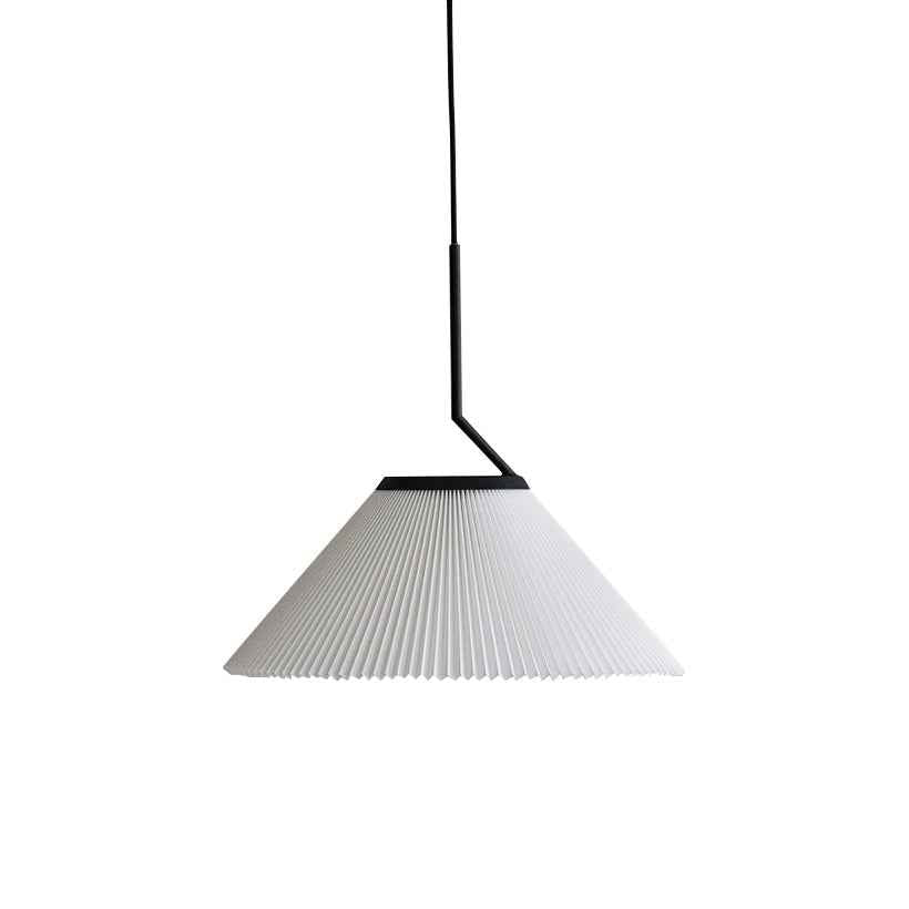 Knell Lampe Pendante en Métal Noir Plastique Plissée Minimaliste Moderne - Neutralighting