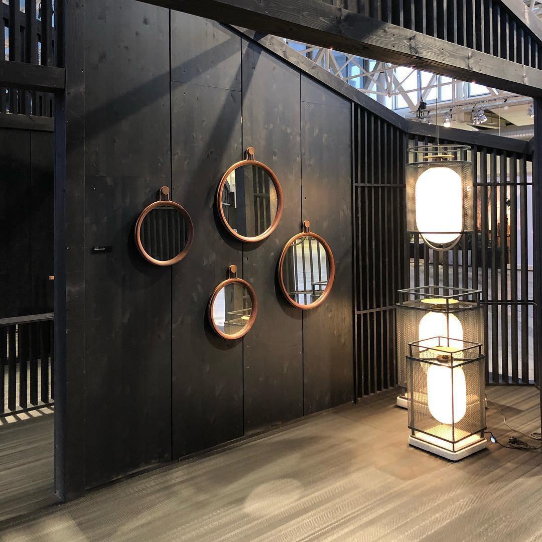 Solara Suspension Cylindre en Maille Accent en Laiton Industriel - Neutralighting
