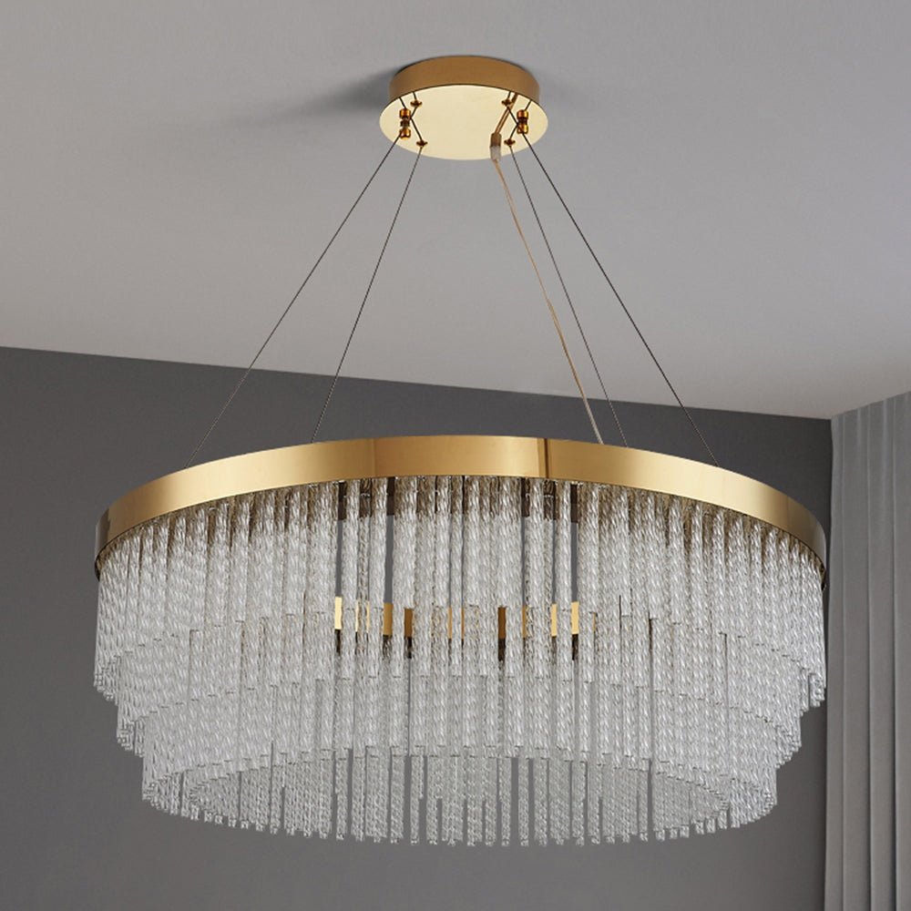 Arisha Suspension Ronde Moderne, Métal, Doré, Salon/Hôtellerie - Neutralighting