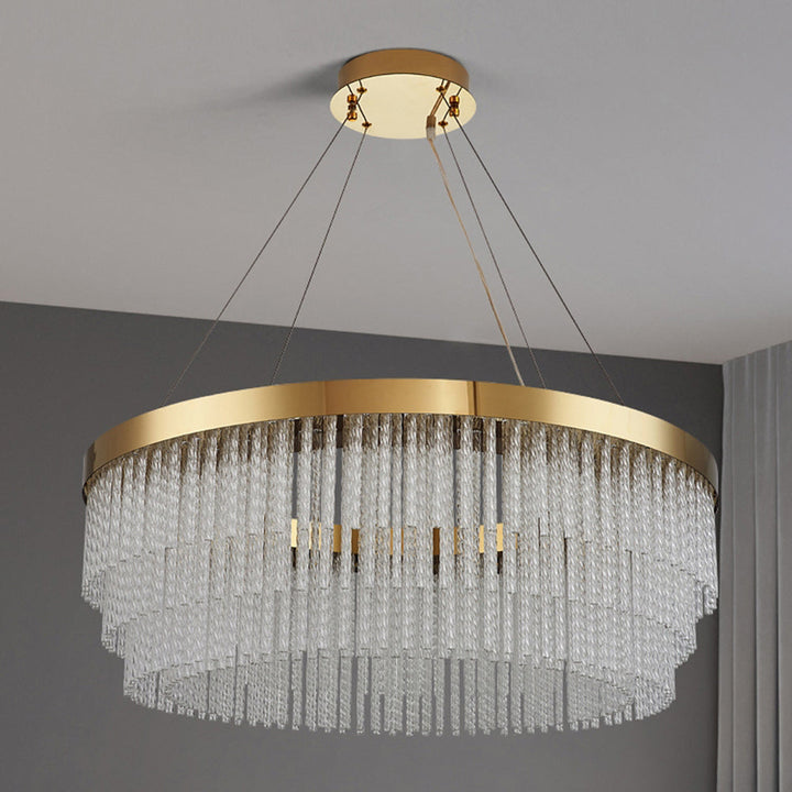 Arisha Suspension Ronde Moderne, Métal, Doré, Salon/Hôtellerie - Neutralighting
