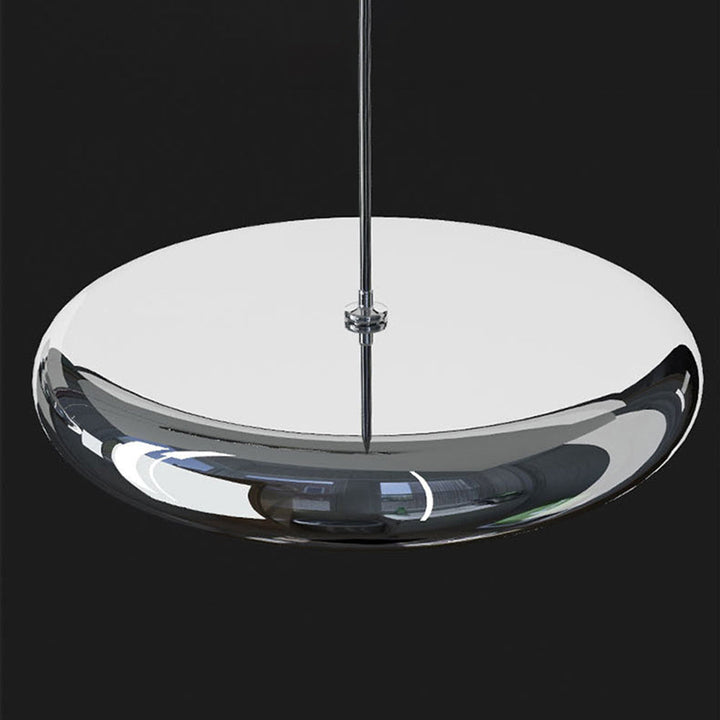Arisha Suspension Ronde Moderne, Métal/Acrylique, Argent/Or/Rose Rouge, Salon - Neutralighting