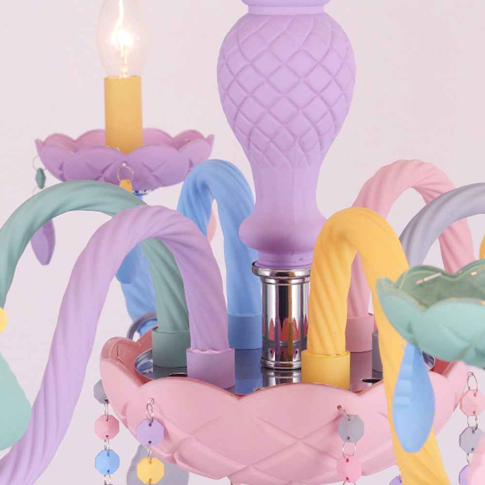 Valentina Suspension Bougeoir Art Deco, Métal, Coloré, Chambre à Coucher/Salon - Neutralighting