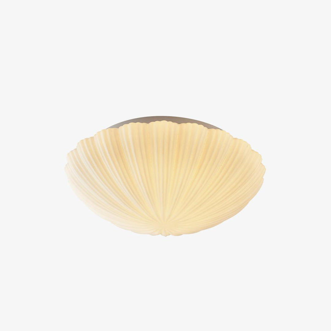 Solara Plafonnier Forme Coquillage Cannelé Doux Élégant - Neutralighting