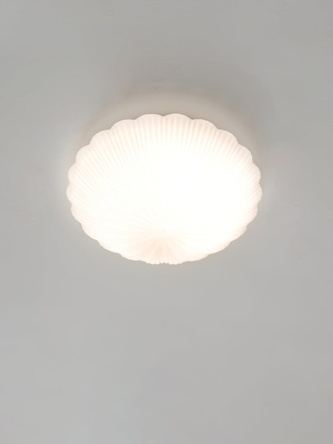 Solara Plafonnier Forme Coquillage Cannelé Doux Élégant - Neutralighting
