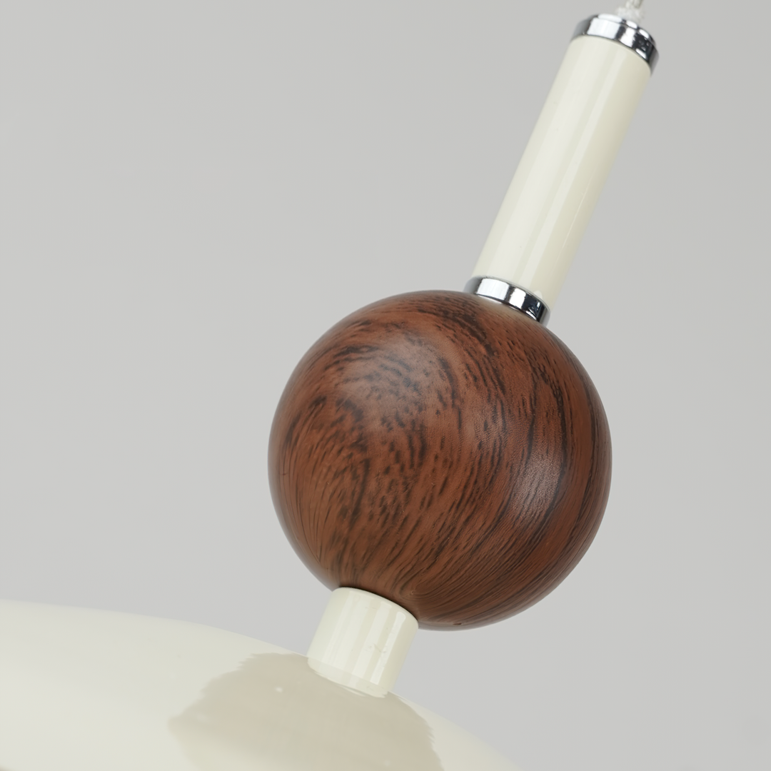 Devon Suspension Lampe Large Bordure en Bois Minimaliste - Neutralighting