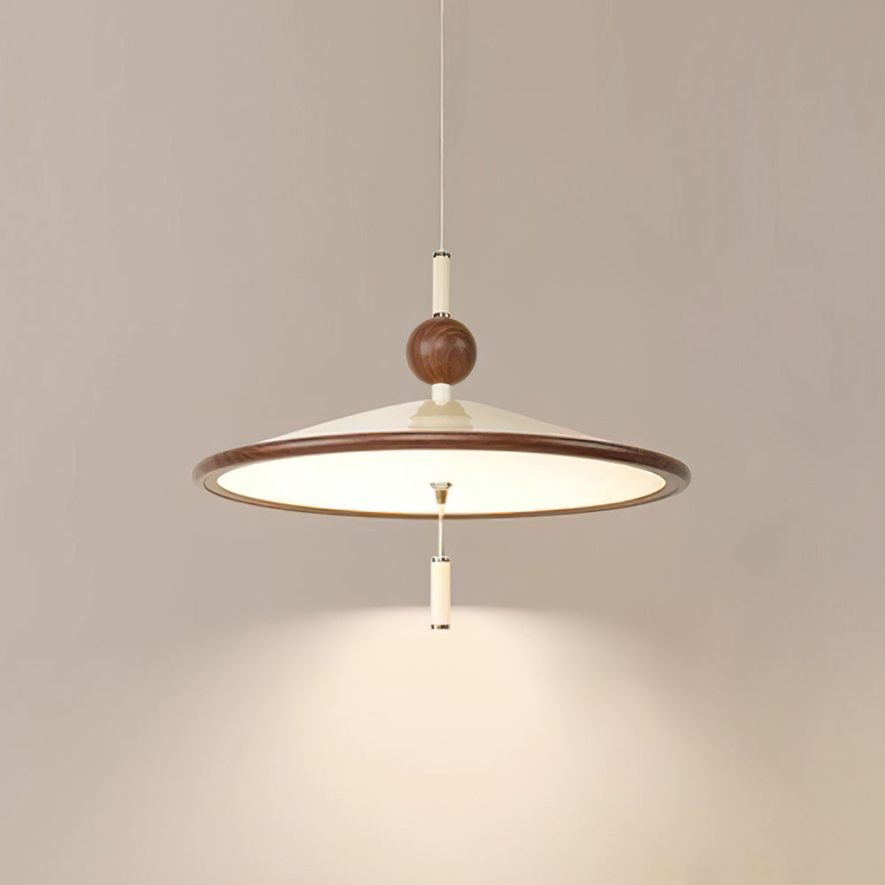 Devon Suspension Lampe Large Bordure en Bois Minimaliste - Neutralighting