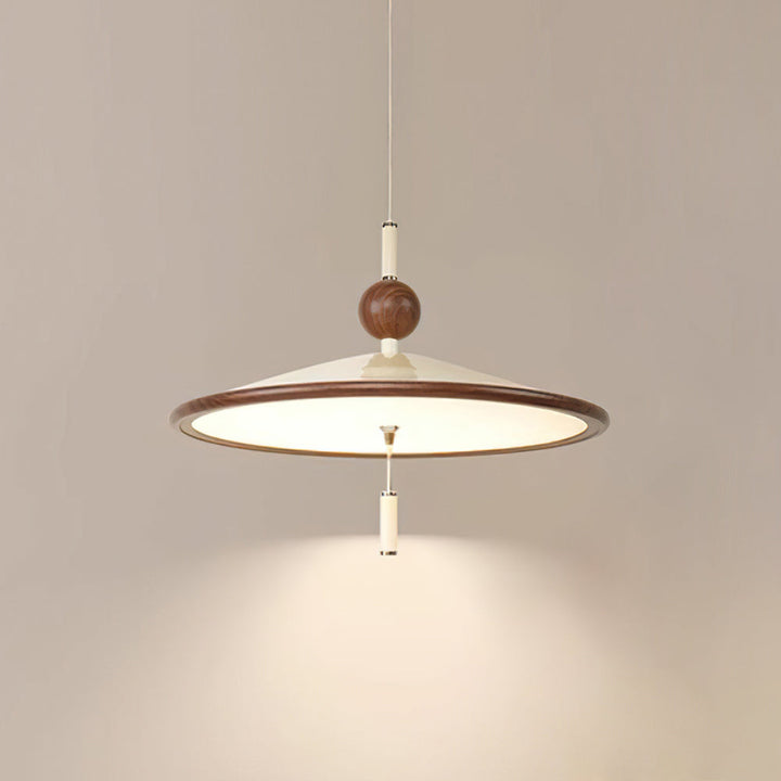 Devon Suspension Lampe Large Bordure en Bois Minimaliste - Neutralighting