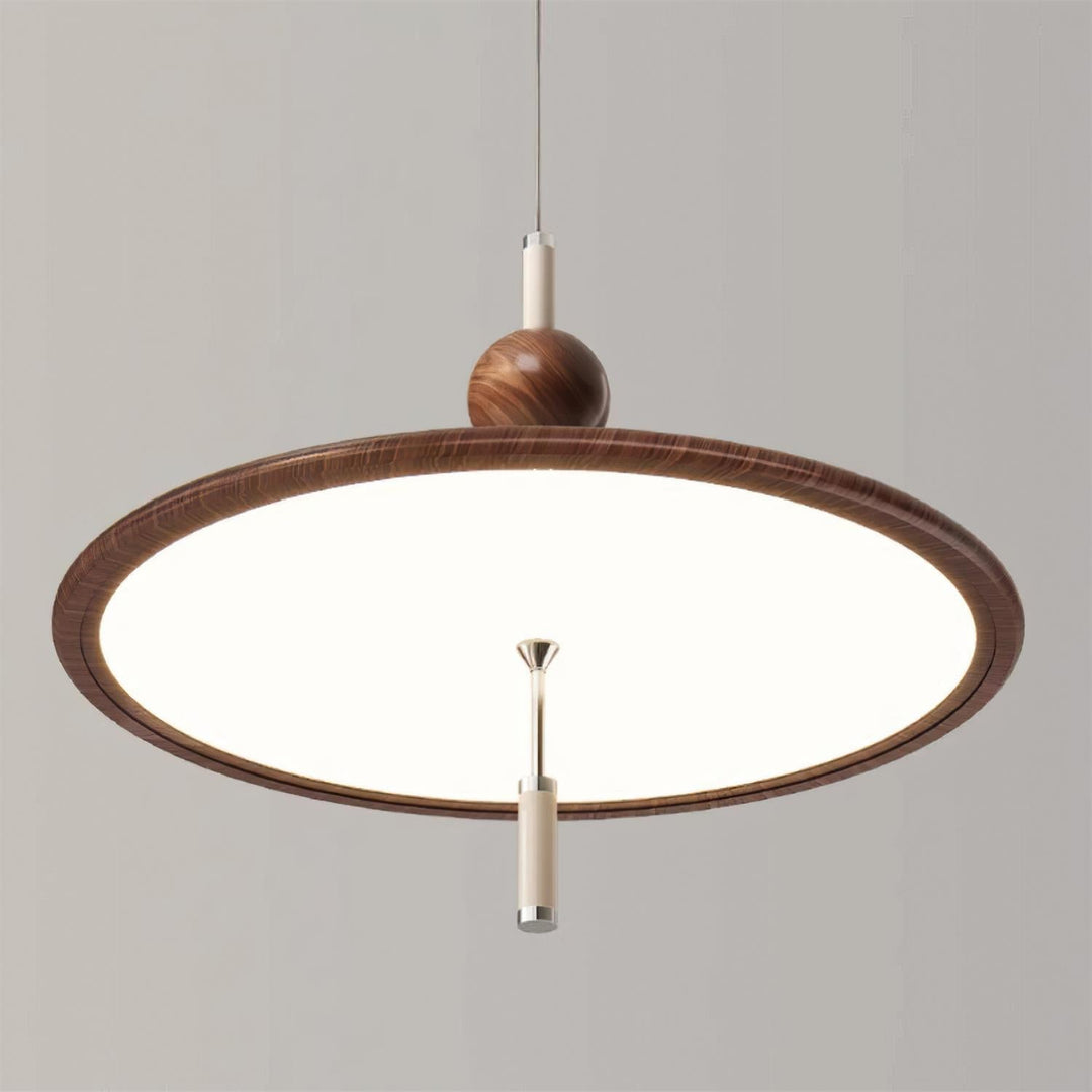 Devon Suspension Lampe Large Bordure en Bois Minimaliste - Neutralighting
