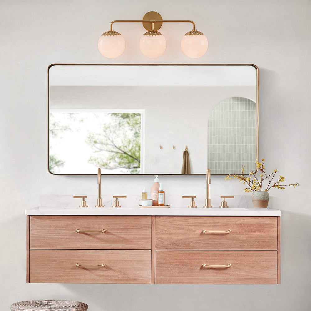 Aegis Applique Murale Globe Laiton Verre Minimaliste Moderne - Neutralighting