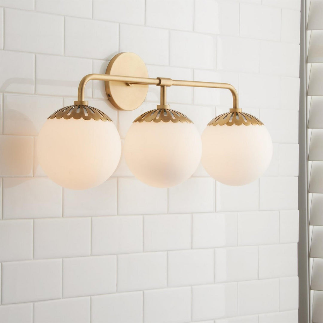 Aegis Applique Murale Globe Laiton Verre Minimaliste Moderne - Neutralighting