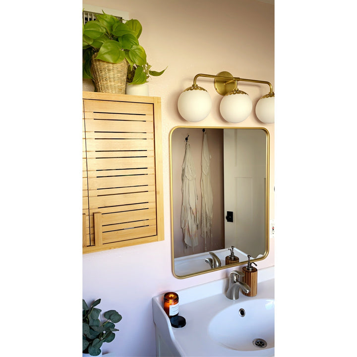 Aegis Applique Murale Globe Laiton Verre Minimaliste Moderne - Neutralighting