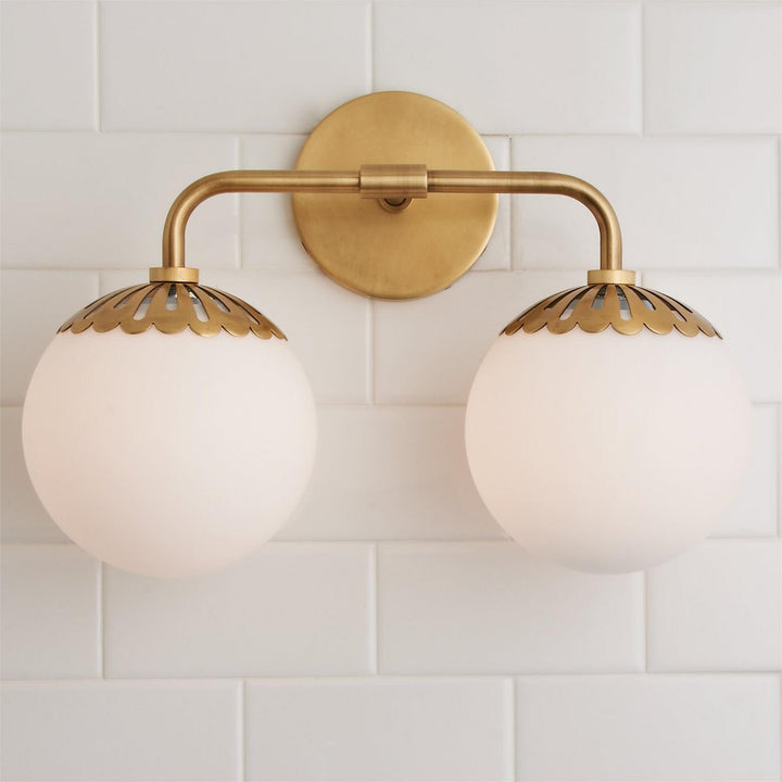 Aegis Applique Murale Globe Laiton Verre Minimaliste Moderne - Neutralighting