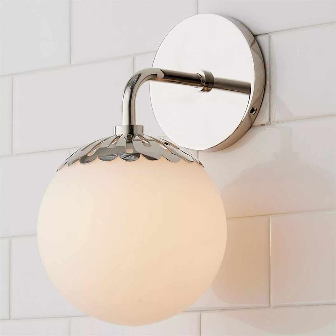 Aegis Applique Murale Globe Laiton Verre Minimaliste Moderne - Neutralighting